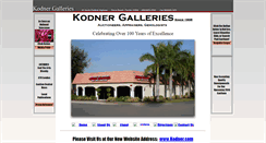 Desktop Screenshot of kodnergalleries.com